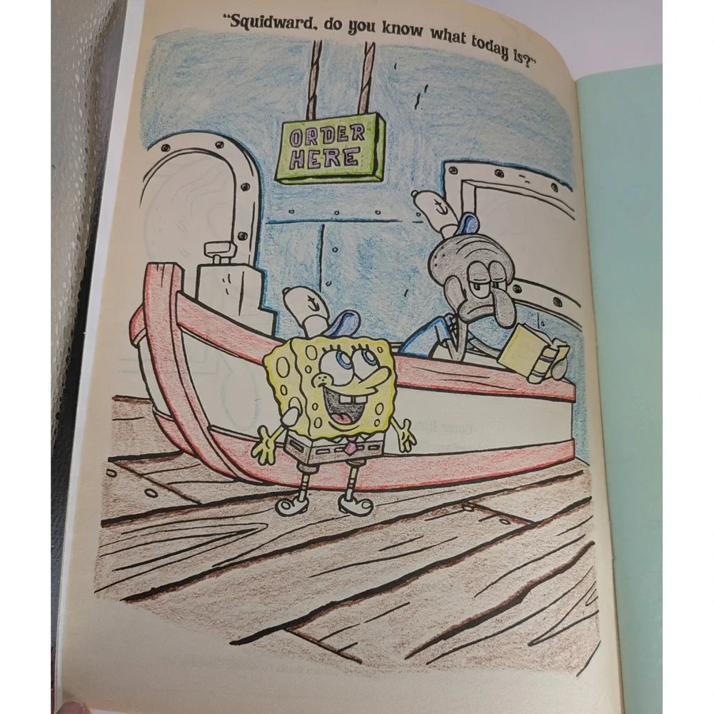 Spongebob The‎ Good Bad Krabby Employee Of The Month Golden Books Coloring Book